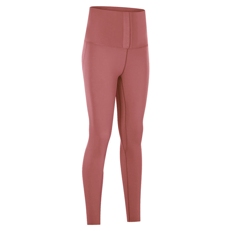 Yogabyxor Midja Mage Fitnessbyxor Dam Hög Midja Tight Elastiska Yoga Löpning Fitnessbyxor